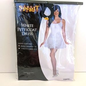 New Spirit Halloween White Petticoat Dress